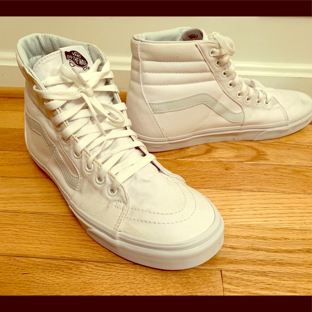 Vans Sk8 Hi True White Mens 10.5